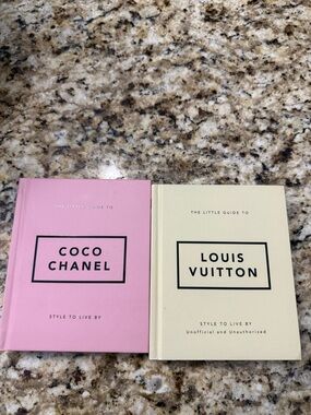 NWT Louis Vuitton Cream Hardcover Fashion Guide and Chanel pink mini set